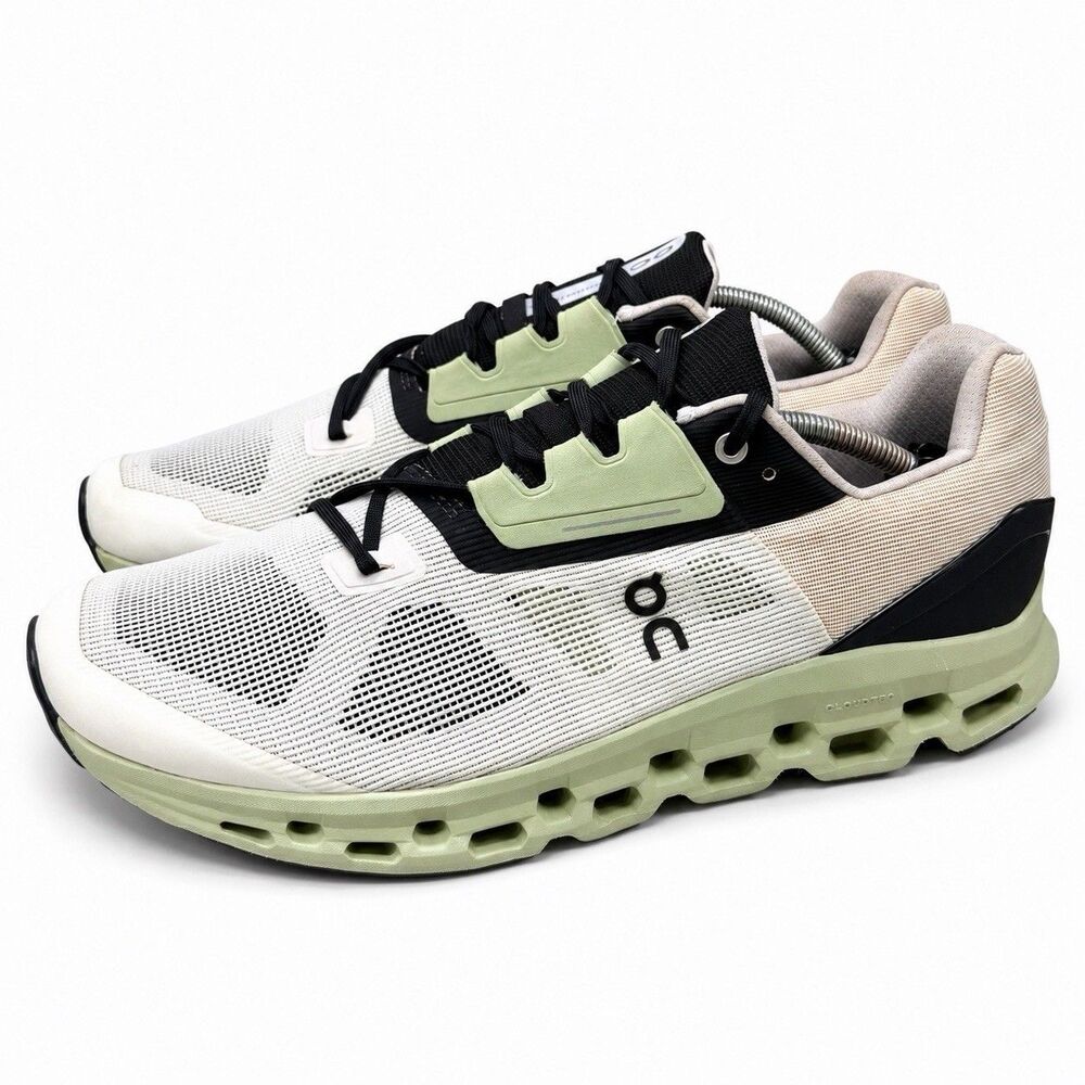 On Cloudrunner Running Shoes Mens US 13 EUR 48 White Sage Green Athletic